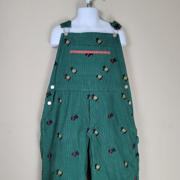 Lilly Pulitzer Scottie Dogs Corduroy Overalls Size 6X - Picture 4 of 11